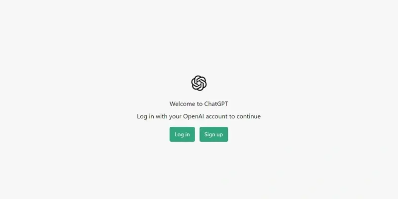 ChatGPT：ログイン画面
